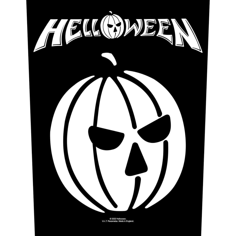 Helloween - Pumpkin Rugpatch - Zwart